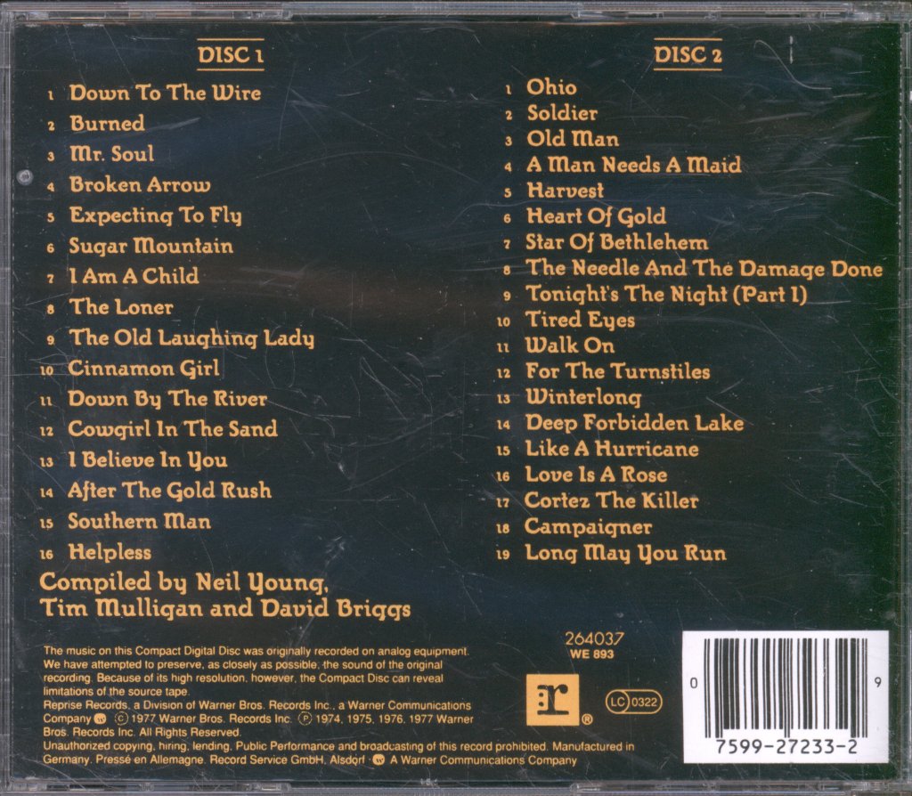 Neil Young - Decade - Double Cd