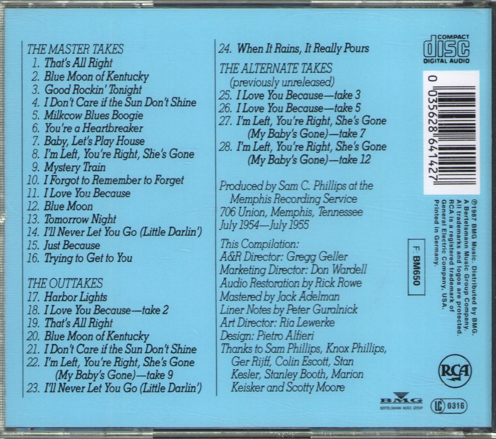 Elvis Presley - Sun Sessions CD (Elvis Presley Commemorative Issue) - Cd