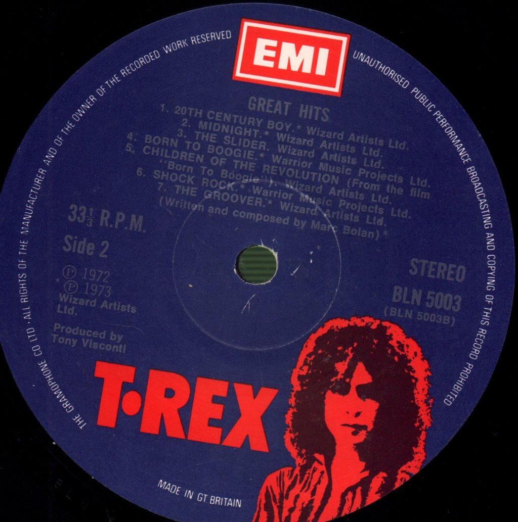T Rex - Great Hits - Lp