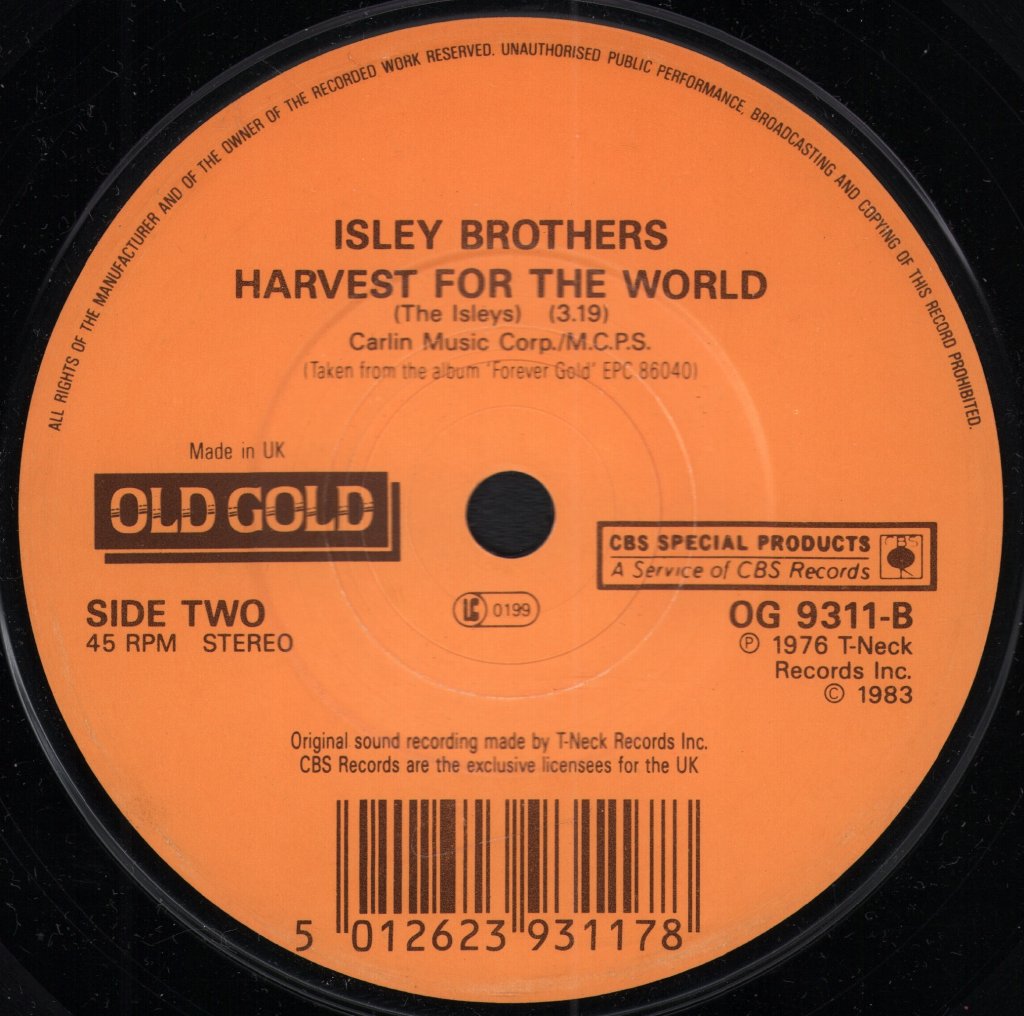 Isley Brothers - Highways Of My Life - 7 Inch