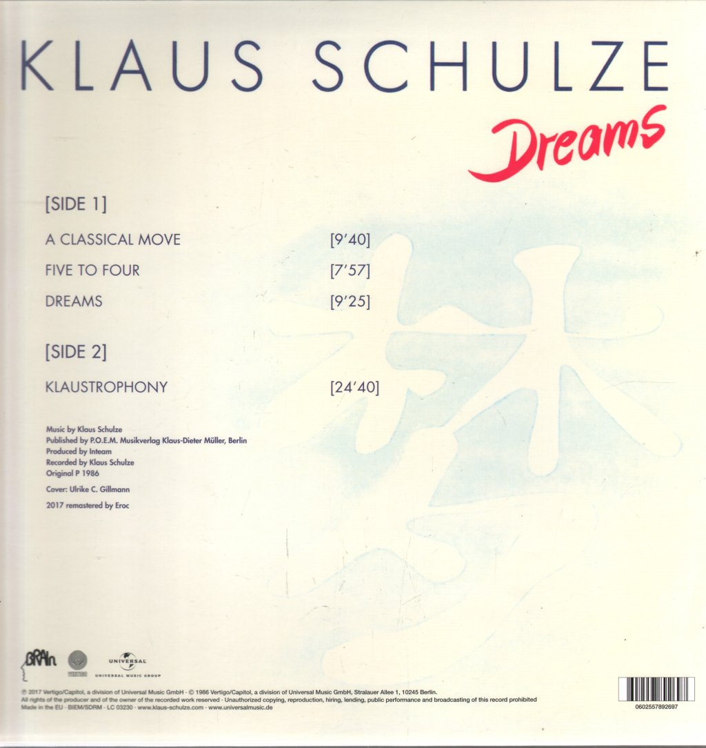 Klaus Schulze - Dreams - Lp