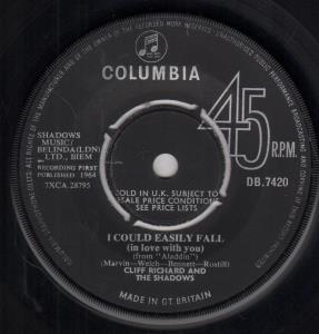 Cliff Richard And The Shadows - I Could Easily Fall - 7 Inch