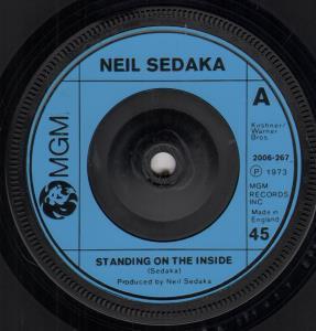 Neil Sedaka - Standing On The Inside - 7 Inch