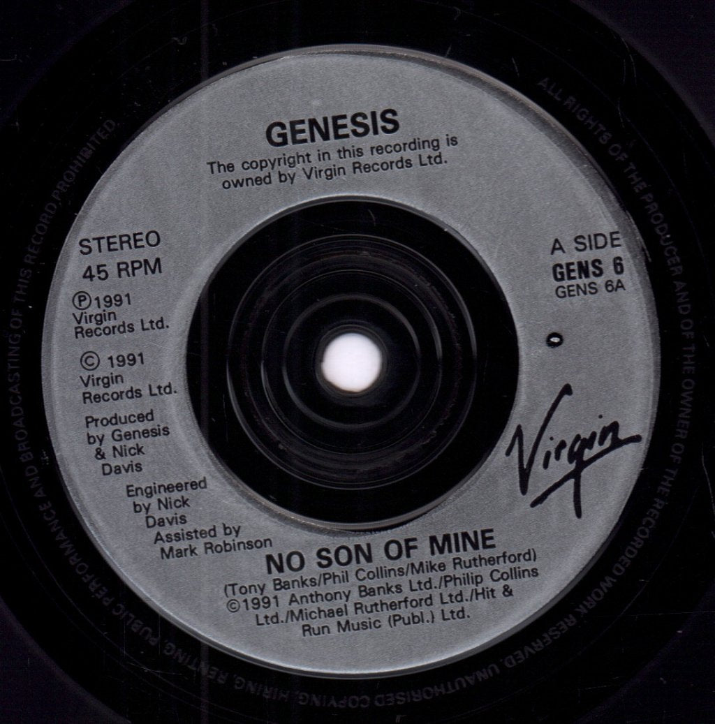 Genesis - No Son Of Mine - 7 Inch