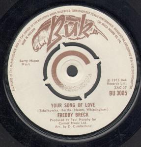 Freddy Breck - Your Song Of Love - 7 Inch