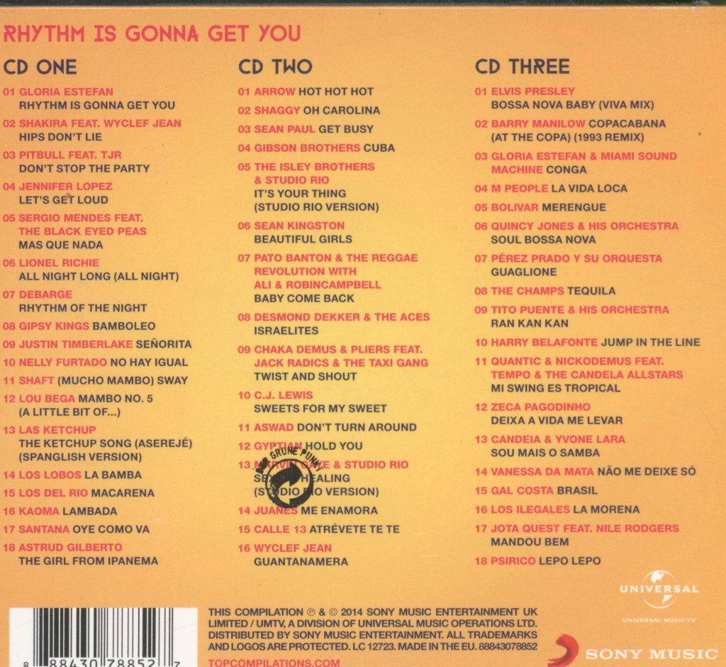 Various Artists - Summer Party Fever, Rhythm Is Gonna Get You - Triple Cd