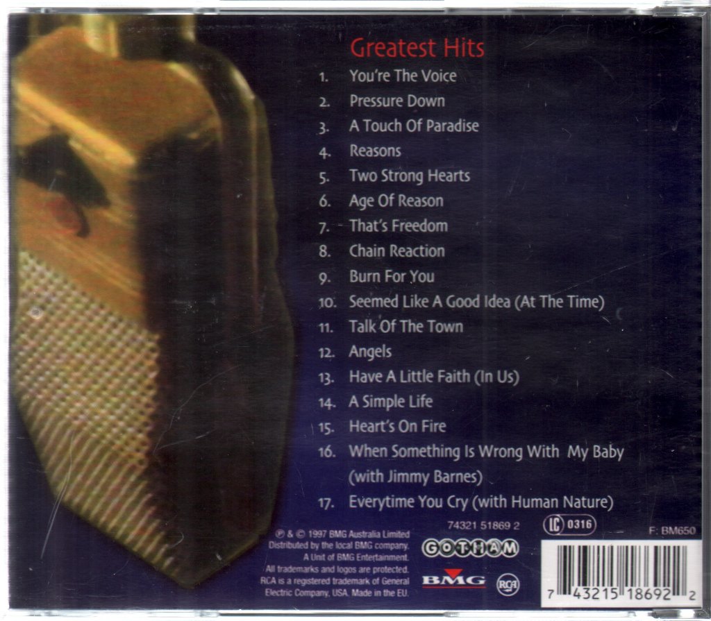 John Farnham - Greatest Hits - Cd