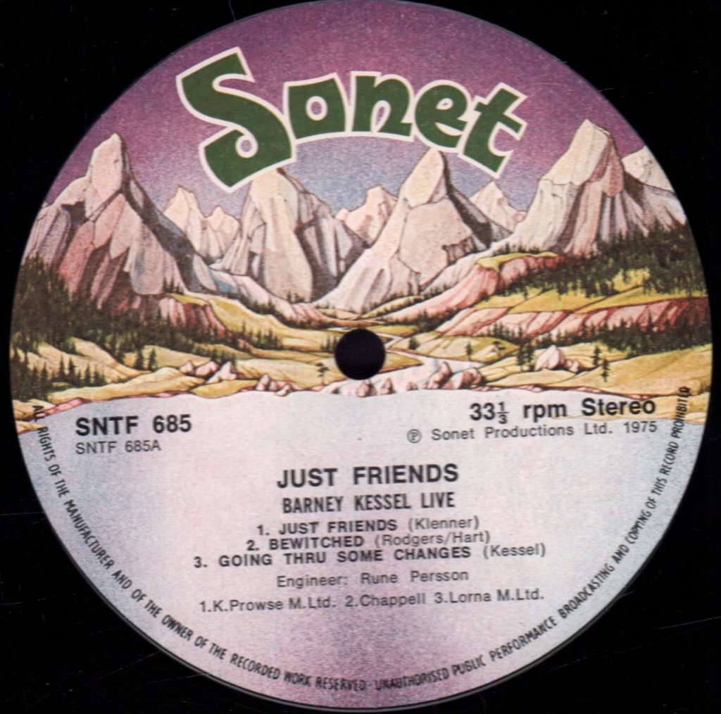 Barney Kessel - Just Friends - Lp