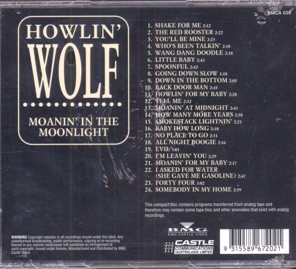 Howlin Wolf - Moanin' In The Moonlight - Cd