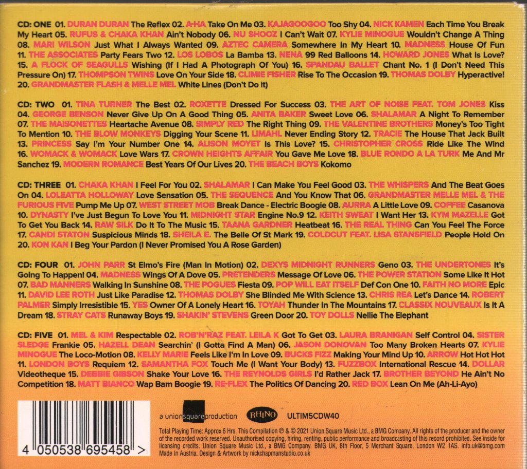 Various Artists - 80s Party (The Ultimate Collection) - Cd Set