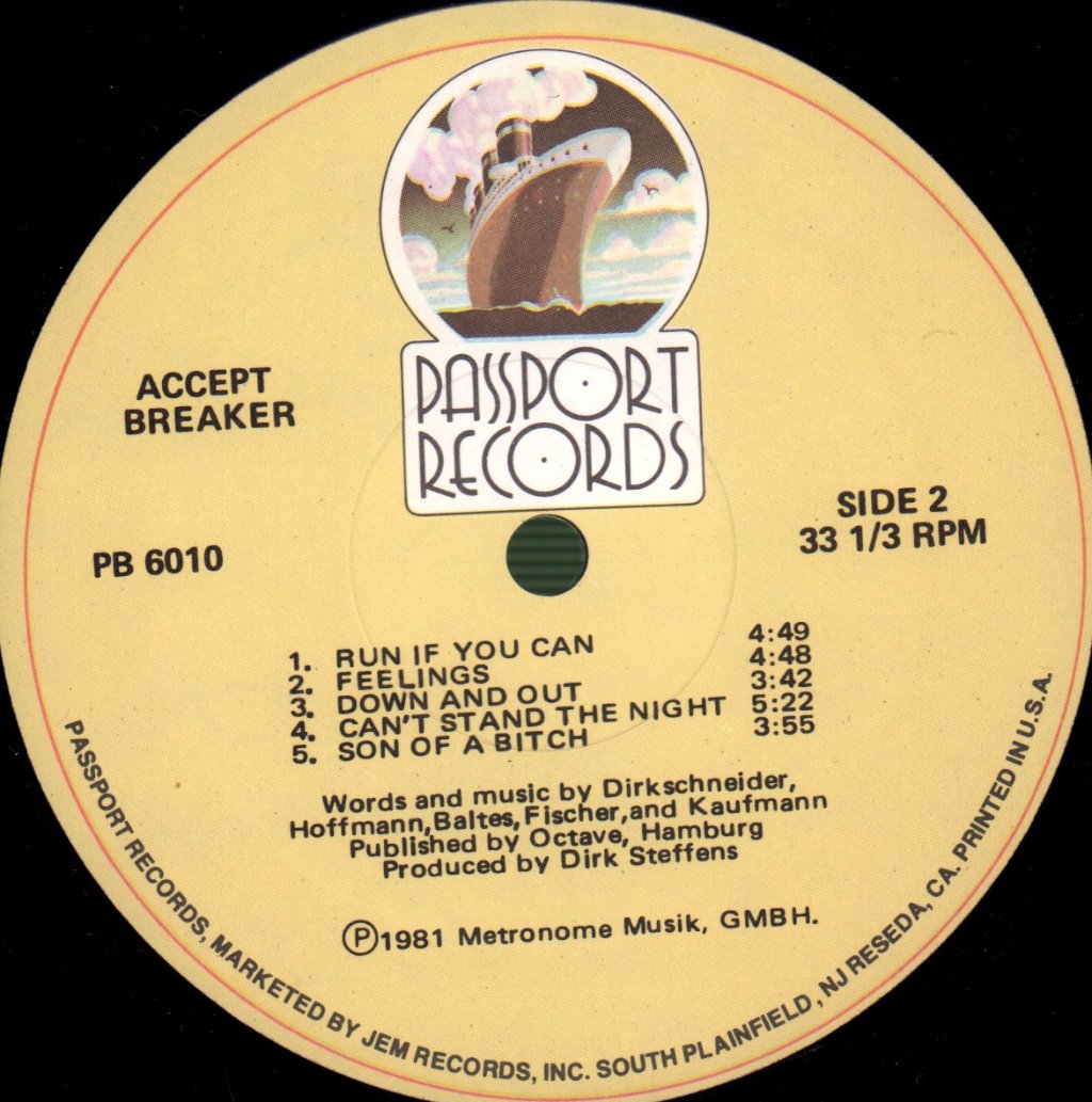 Accept - Breaker - Lp