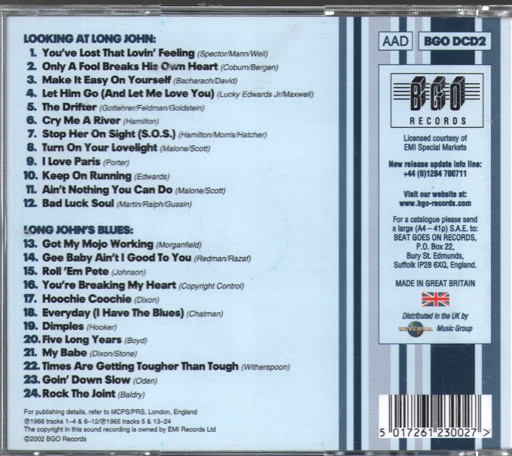 Long John Baldry - Looking At Long John / Long John's Blues - Cd