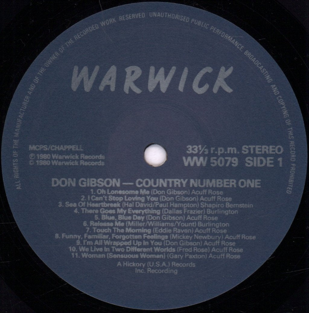 Don Gibson - Country Number One - Lp