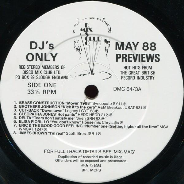 Various Artists - May 88 Previews - Lp