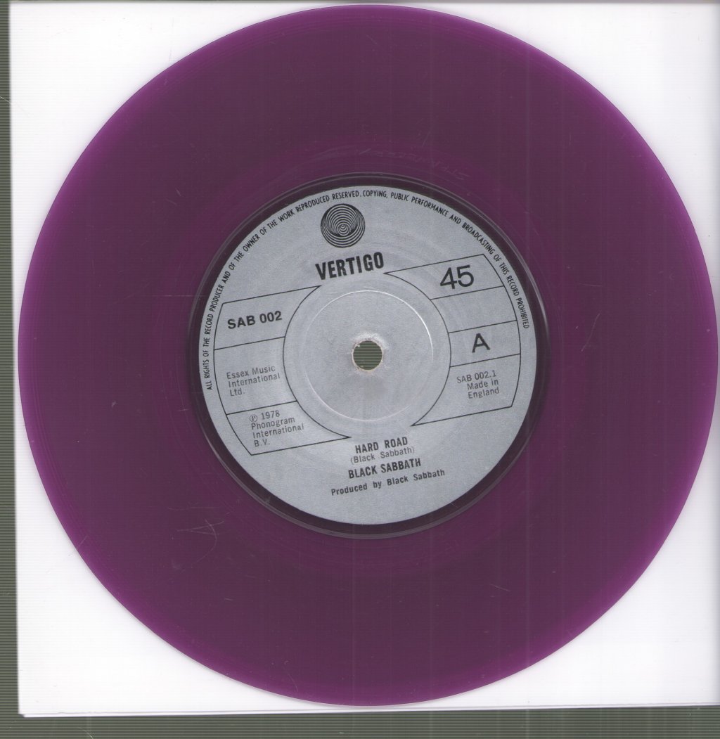 Black Sabbath - Hard Road - 7 Inch