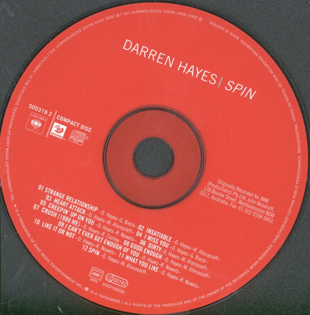 Darren Hayes - Spin - Cd