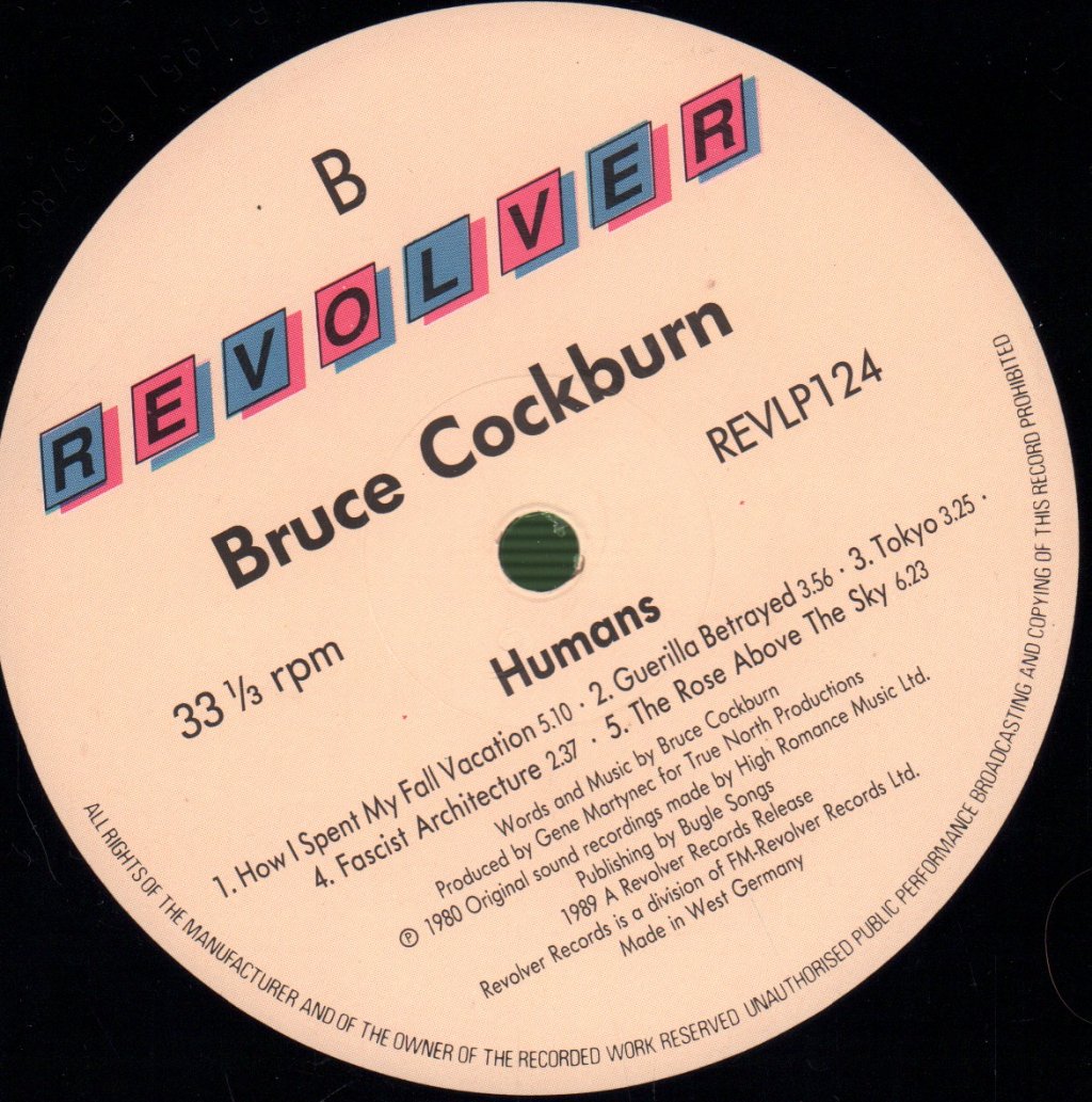 Bruce Cockburn - Humans - Lp