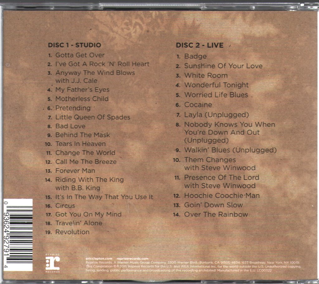 Eric Clapton - Forever Man - Double Cd