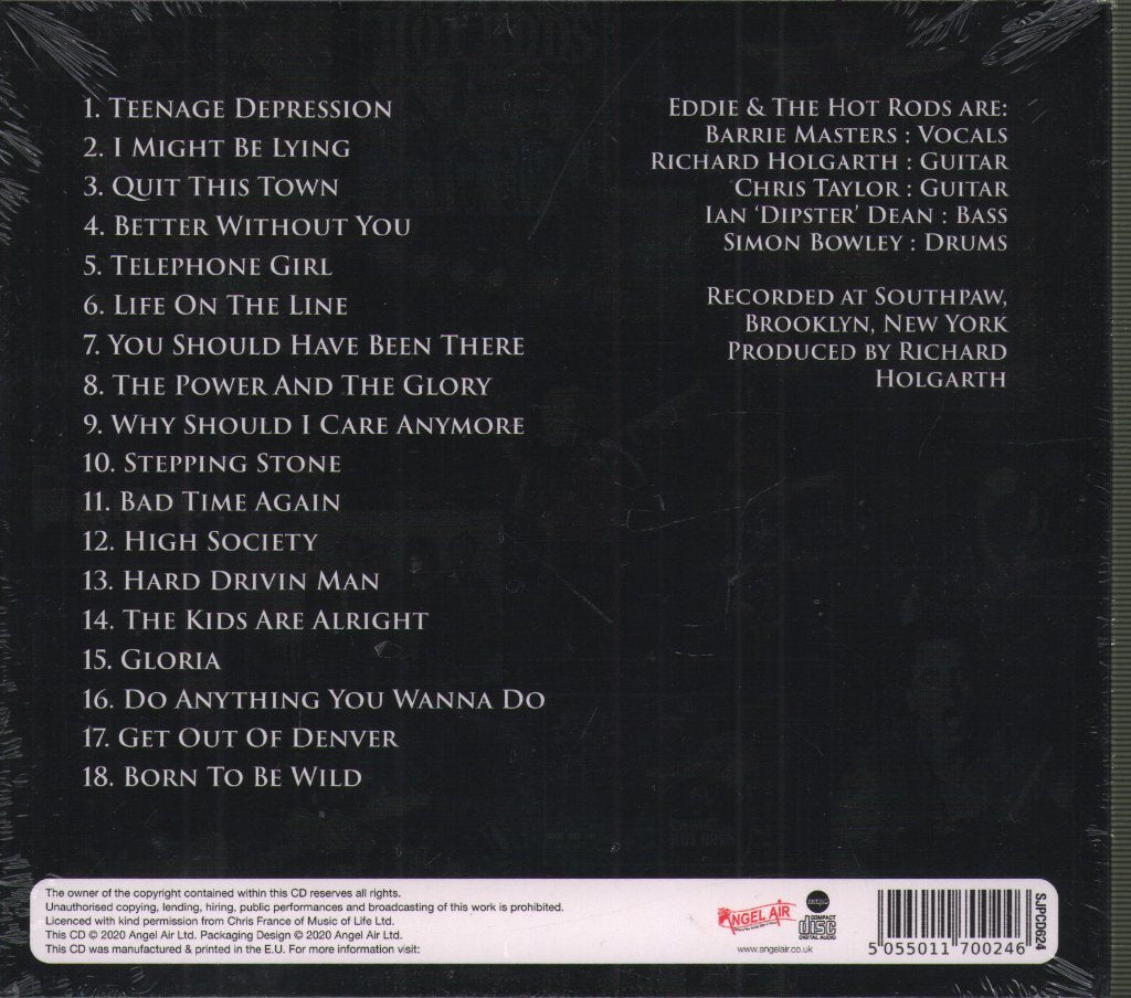 Eddie And The Hot Rods - New York: Live - Cd