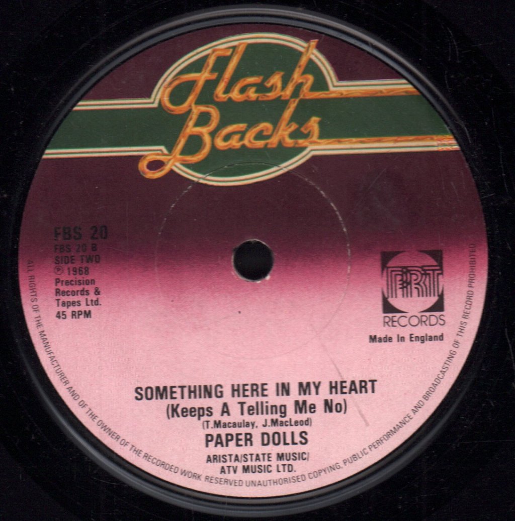 Sweet Sensation / Paper Dolls - Sad Sad Dreamer/Something Here In My Heart - 7 Inch