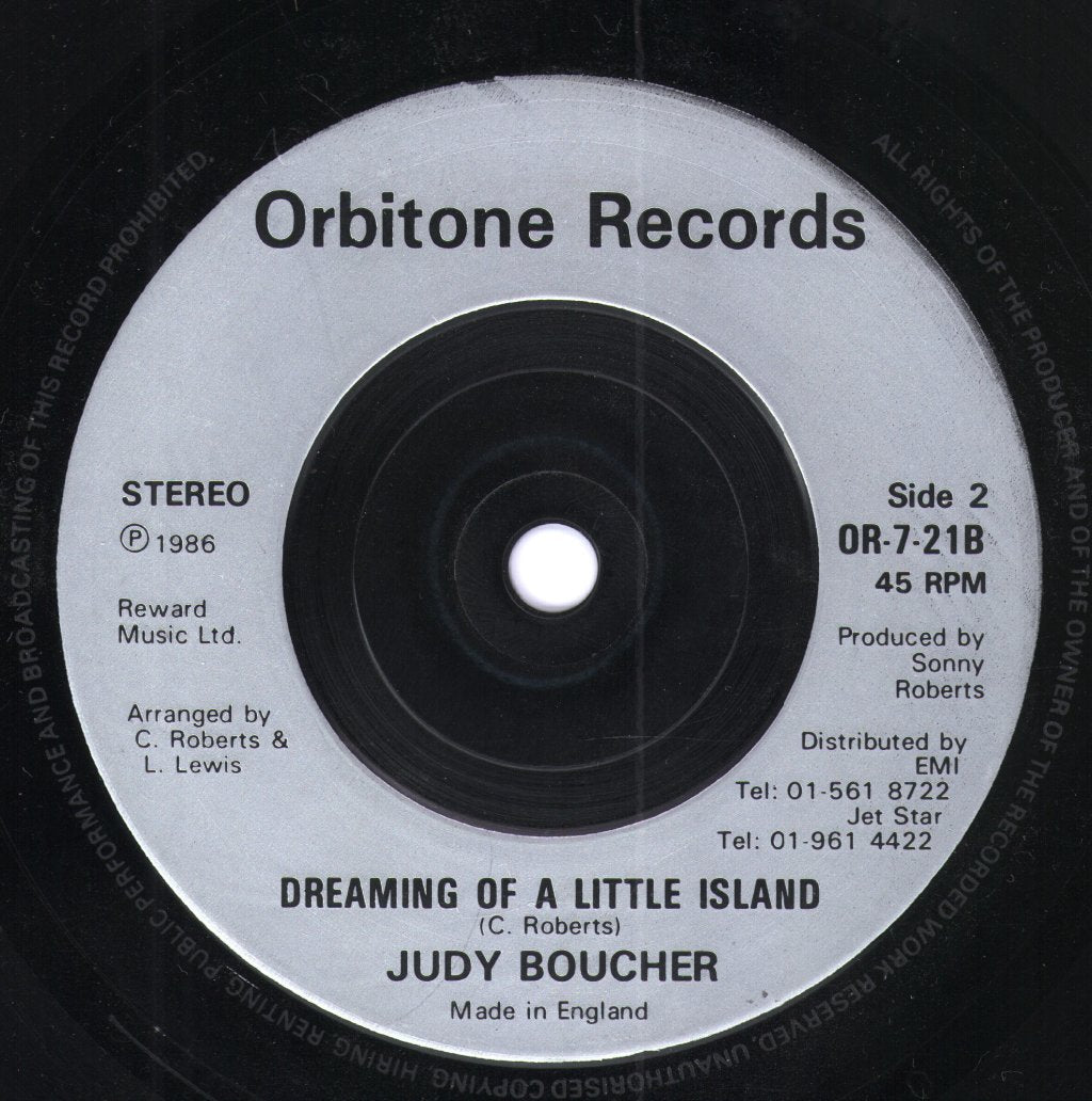 Judy Boucher - Can't Be With You Tonight - 7 Inch
