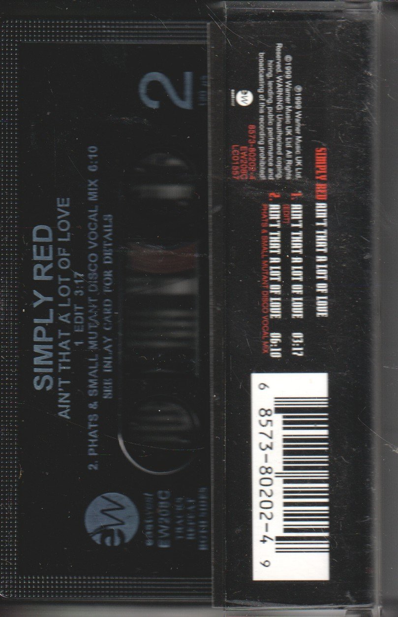 Simply Red - Ain't That A Lot Of Love - Cassette