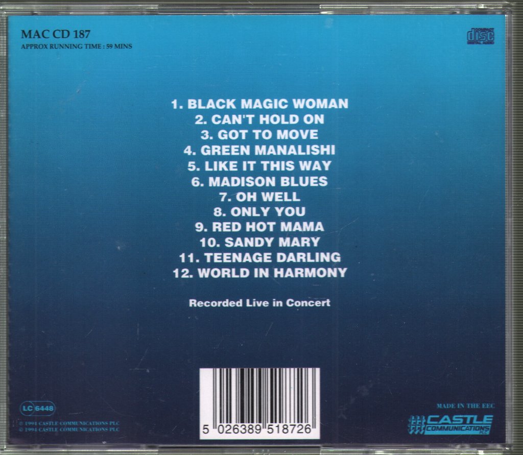 Fleetwood Mac - Madison Blues Live - Cd