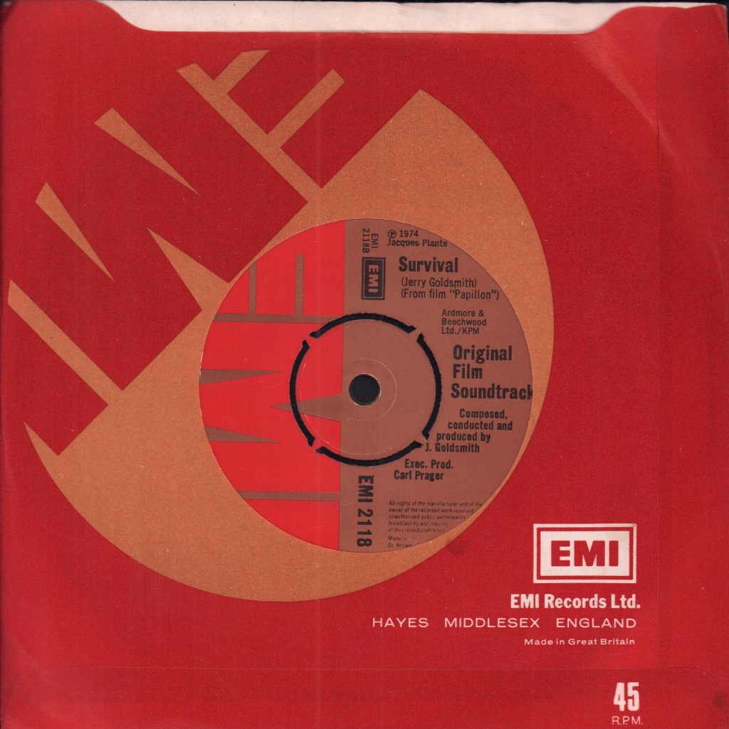 Jerry Goldsmith - Theme From Papillon - 7 Inch