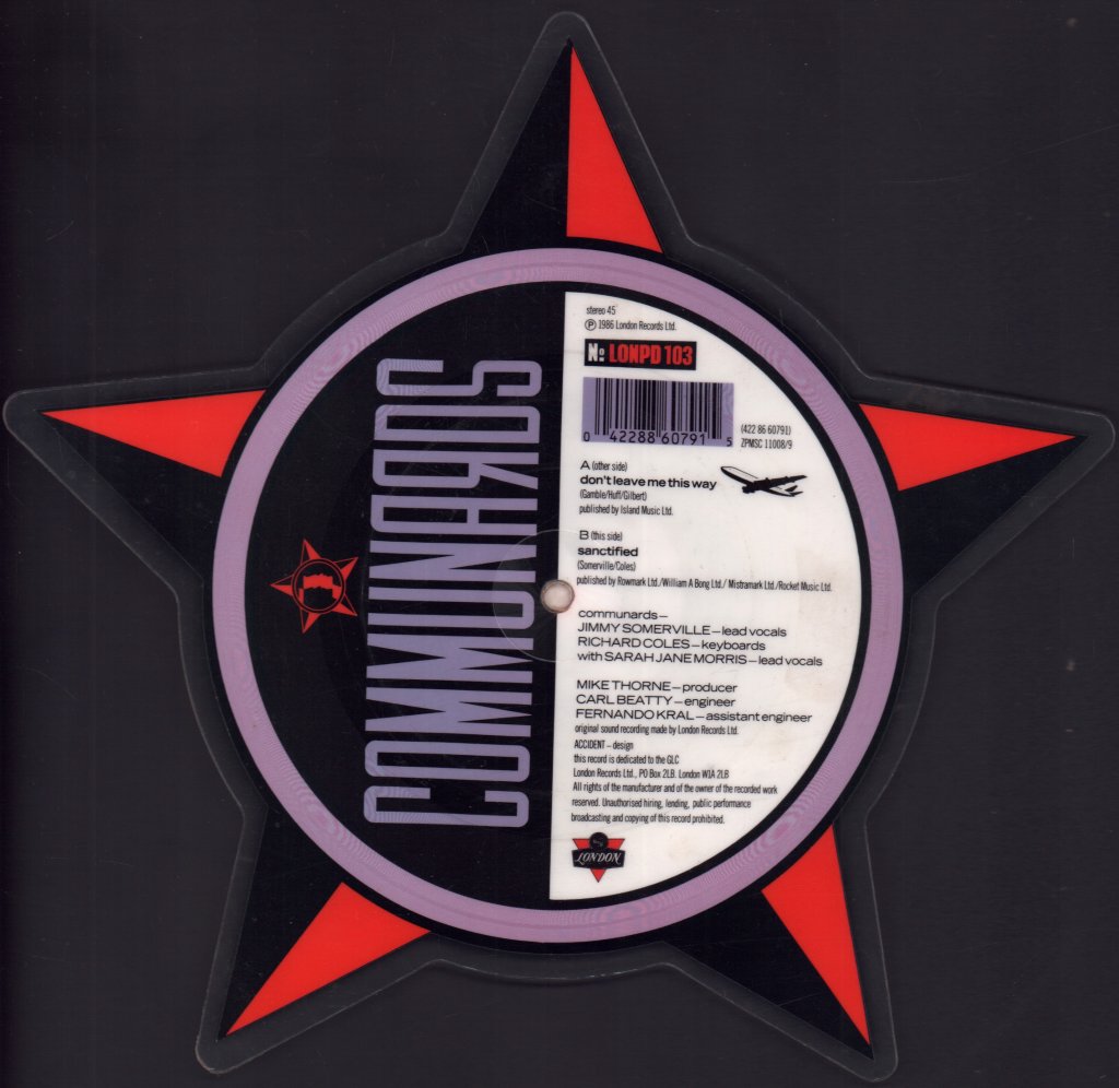 Communards - Don't Leave Me This Way - 7 Inch