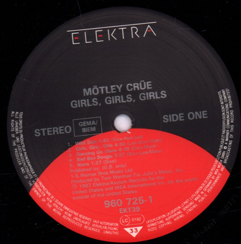 Motley Crue - Girls Girls Girls - Lp