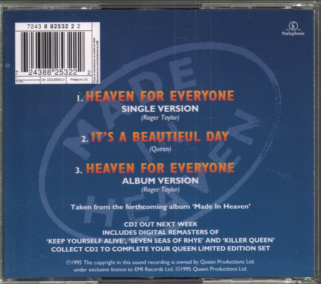Queen - Heaven For Everyone - Double Cd