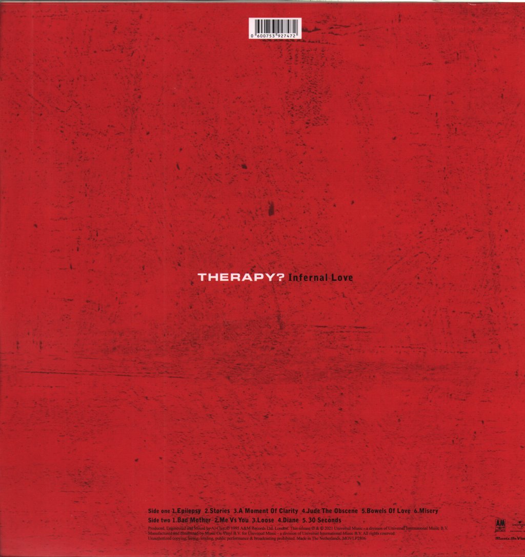 Therapy (Rock Group) - Infernal Love - Lp