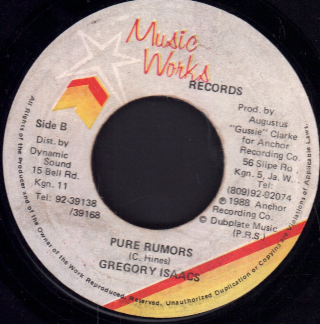 Gregory Isaacs - Rumors - 7 Inch