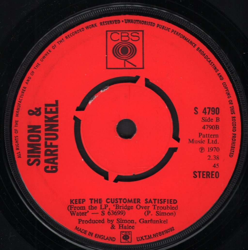 Simon & Garfunkel - Bridge Over Troubled Water - 7 Inch