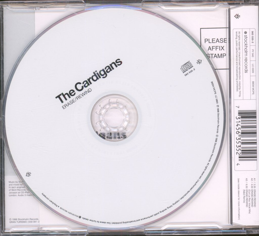 Cardigans - Erase/Rewind - Cd
