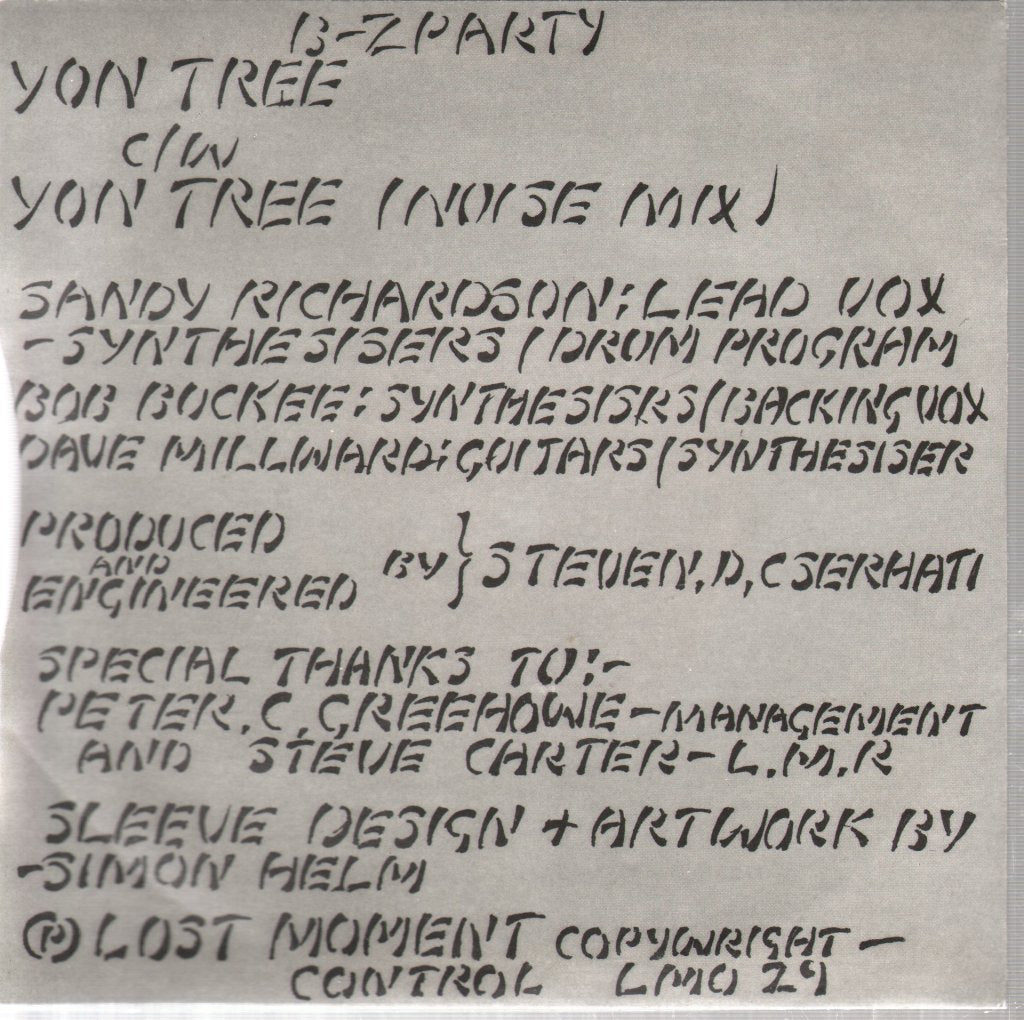 B-Z Party - Yon Tree - 7 Inch