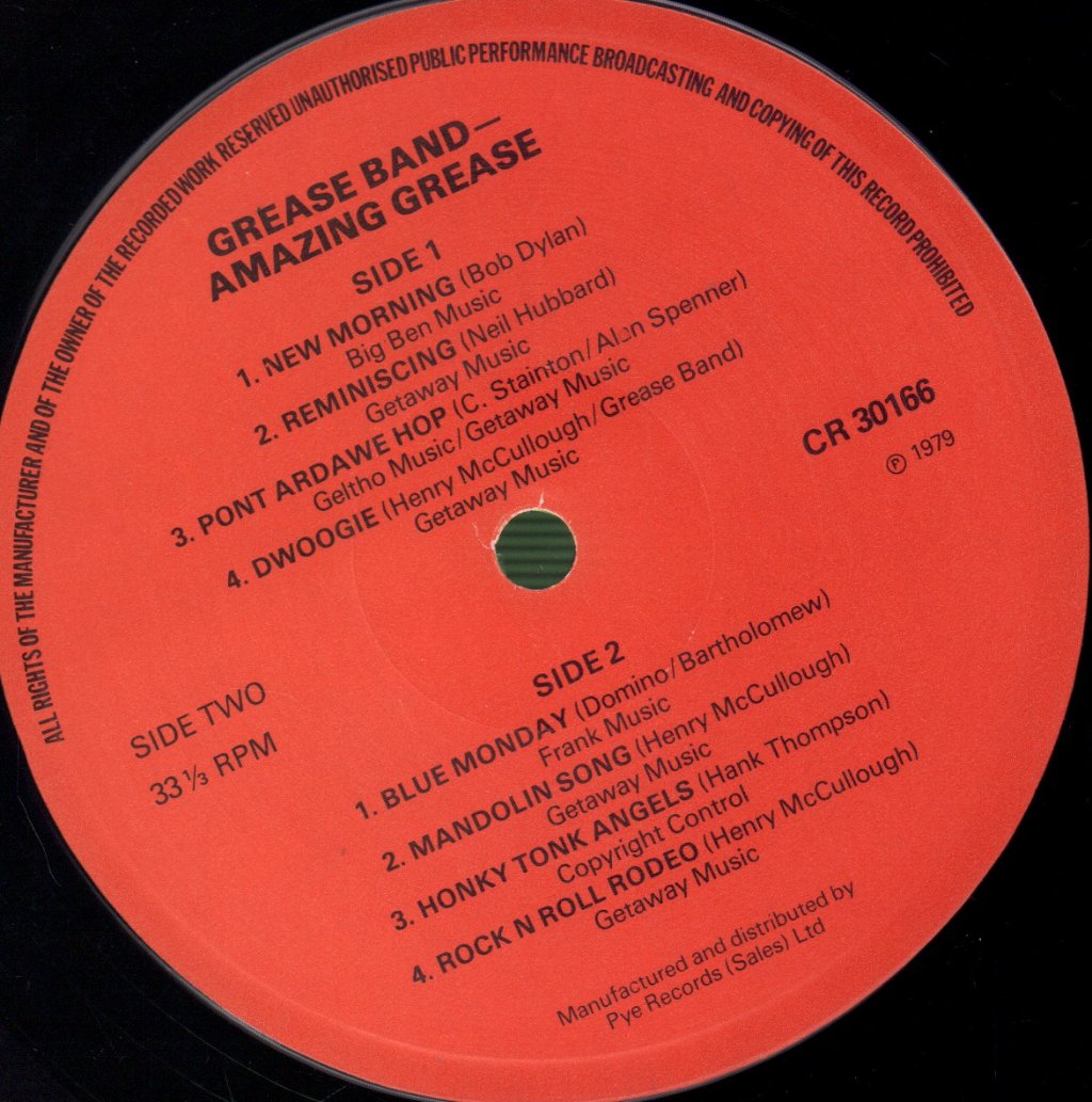 Grease Band - Amazing Grease - Lp