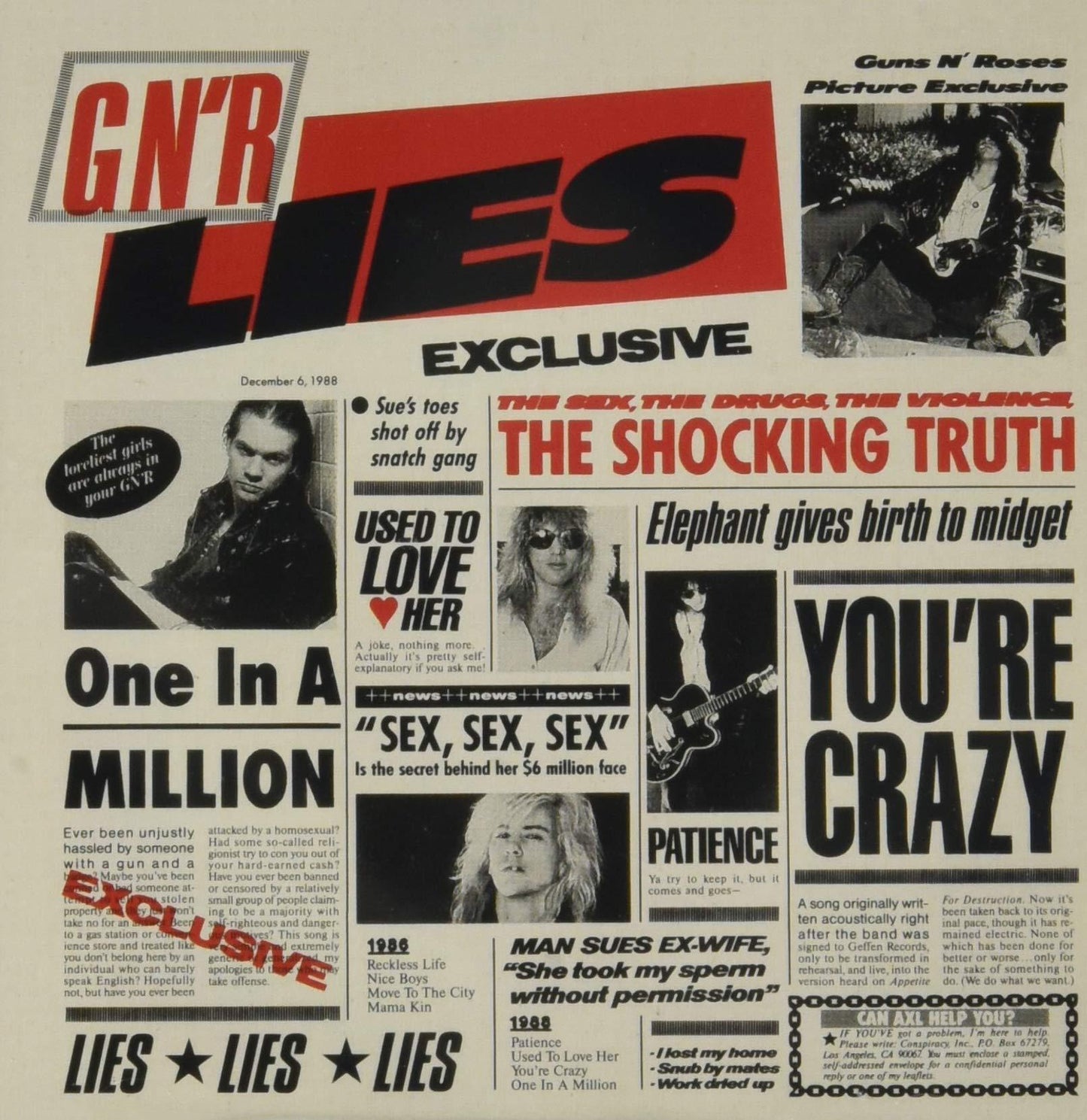Guns N' Roses - G N' R Lies - Cd