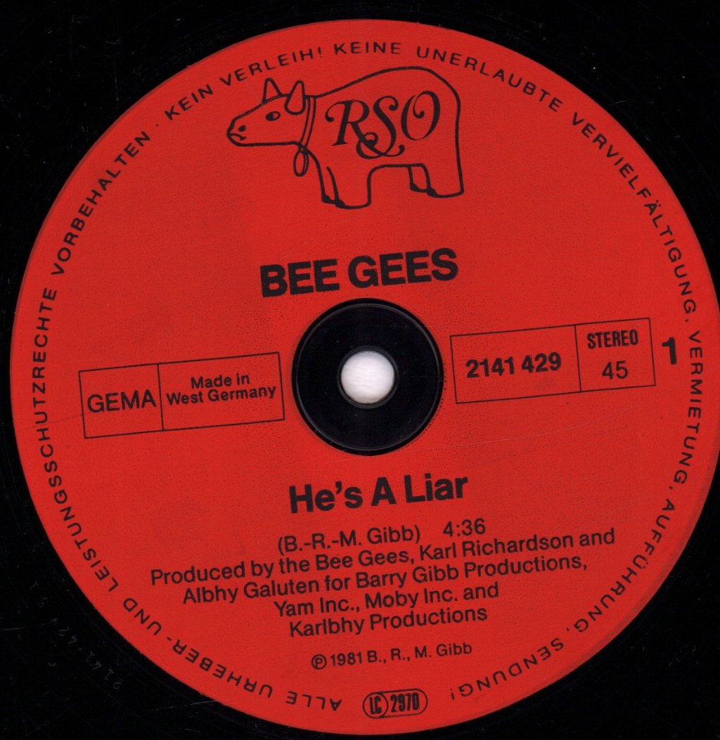 Bee Gees - He's A Liar - 12 Inch