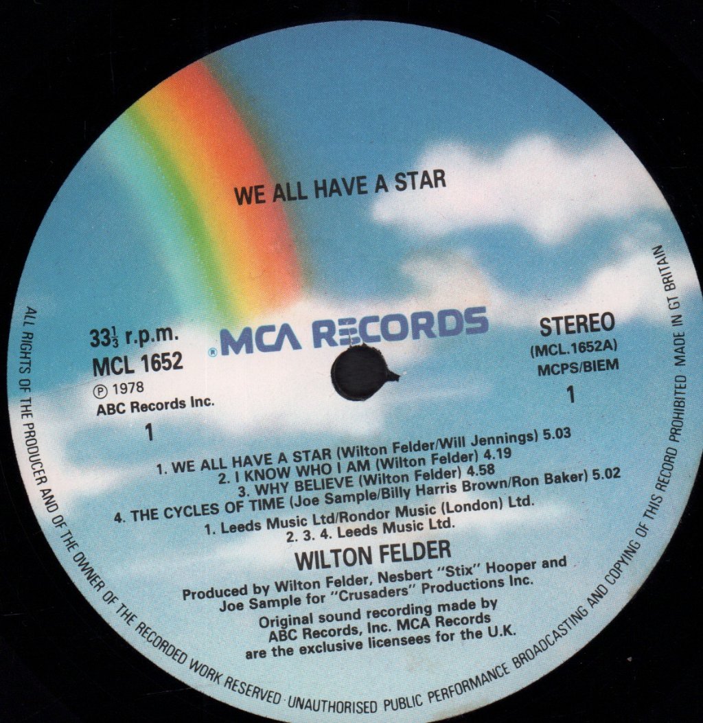 Wilton Felder - We All Have A Star - Lp