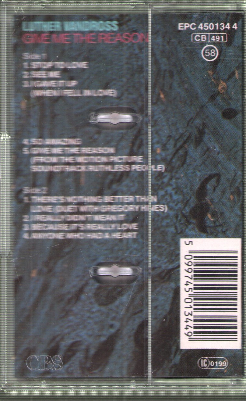 Luther Vandross - Give Me The Reason - Cassette