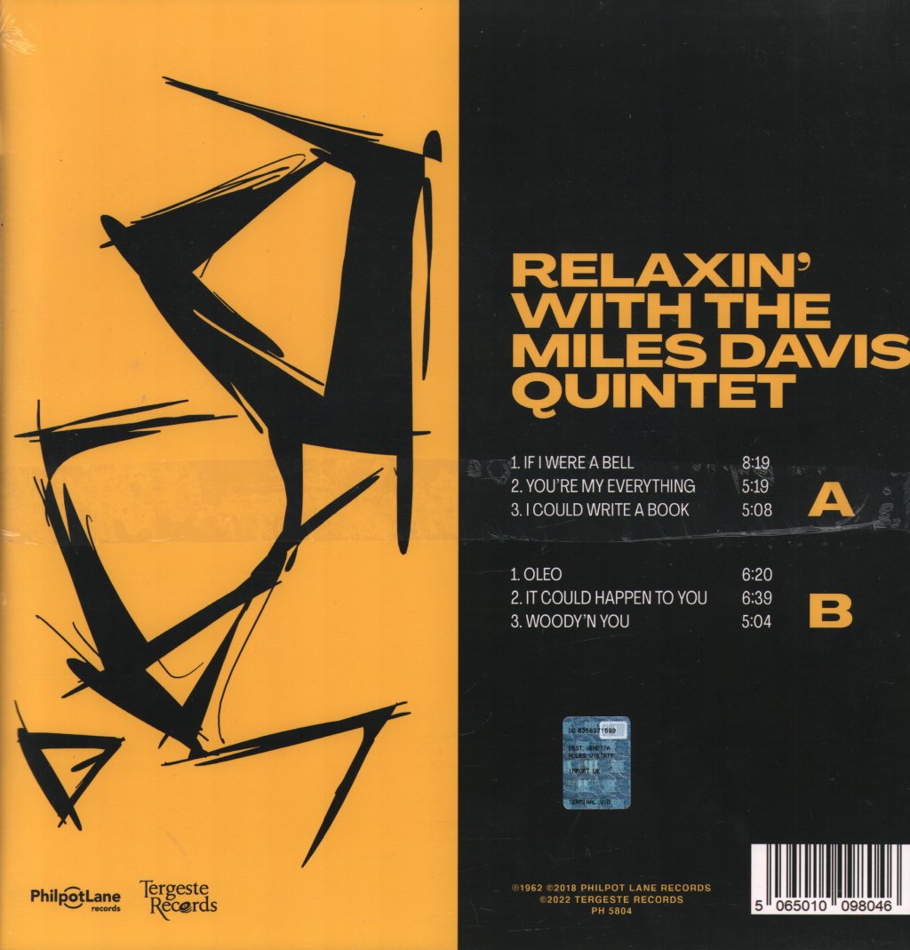 Miles Davis Quintet - Relaxin' With the Miles Davis Quintet - Lp