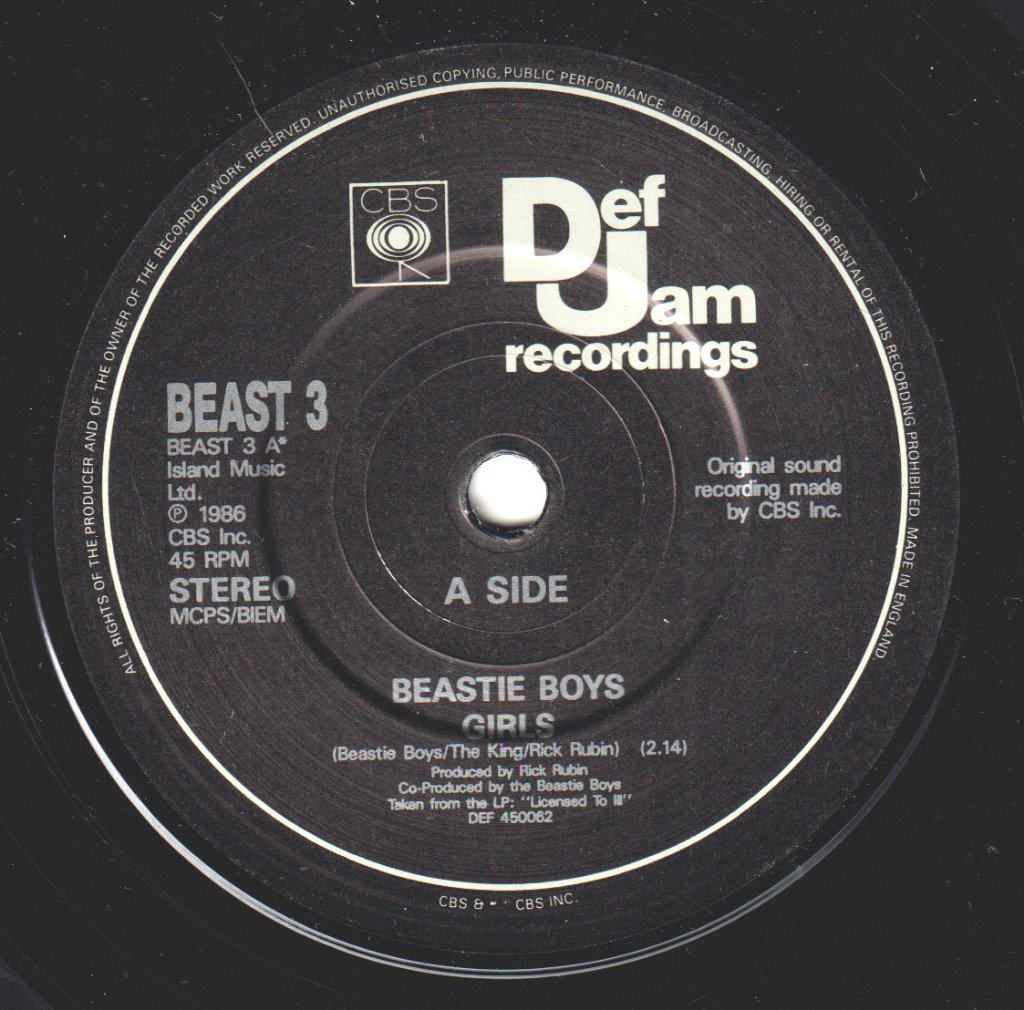 Beastie Boys - Girls - 7 Inch