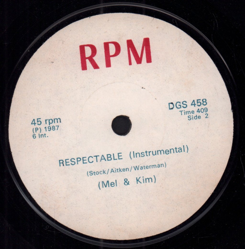 Mel And Kim - Respectable - 7 Inch