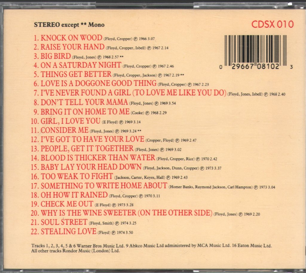Eddie Floyd - Best Of Eddie Floyd - Cd