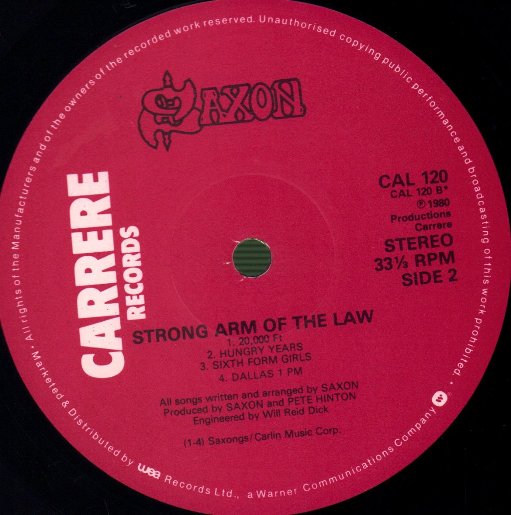 Saxon - Strong Arm Of The Law - Lp