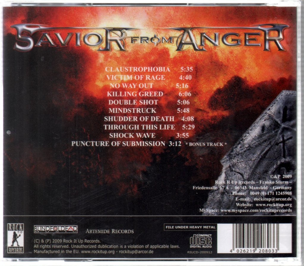 Savior From Anger - Lost In The Darkness - Cd