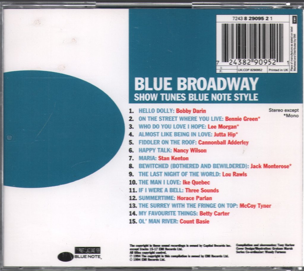 Various Artists - Blue Broadway - Show Tunes Blue Note Style - Cd