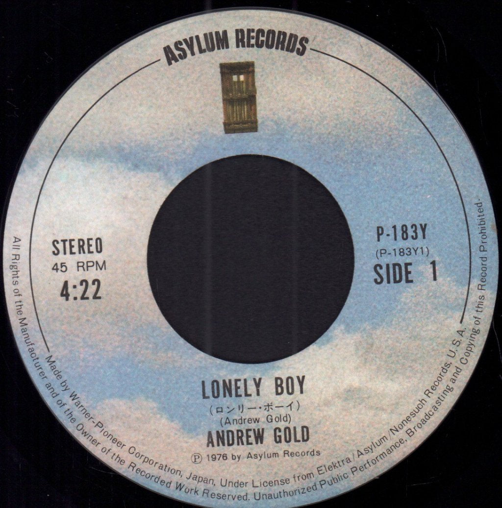 Andrew Gold - Lonely Boy - 7 Inch