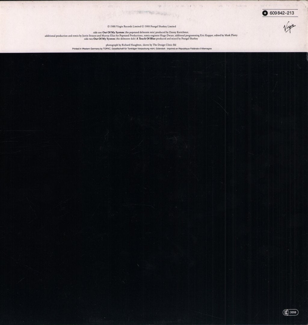 Feargal Sharkey - Out Of My System - 12 Inch
